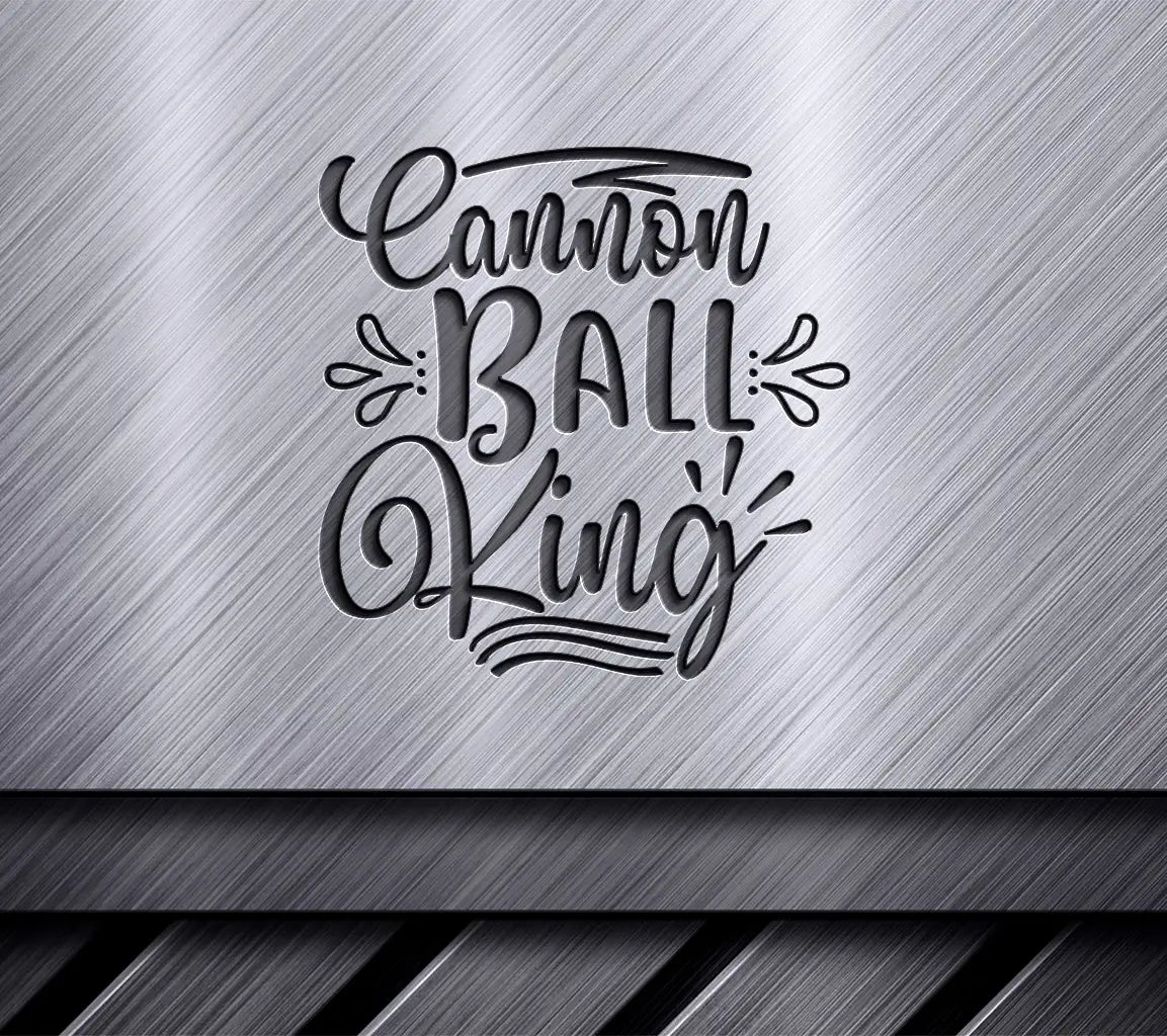 Pink & Yellow Cannon Ball King SVG - Huge Summer Design SVG