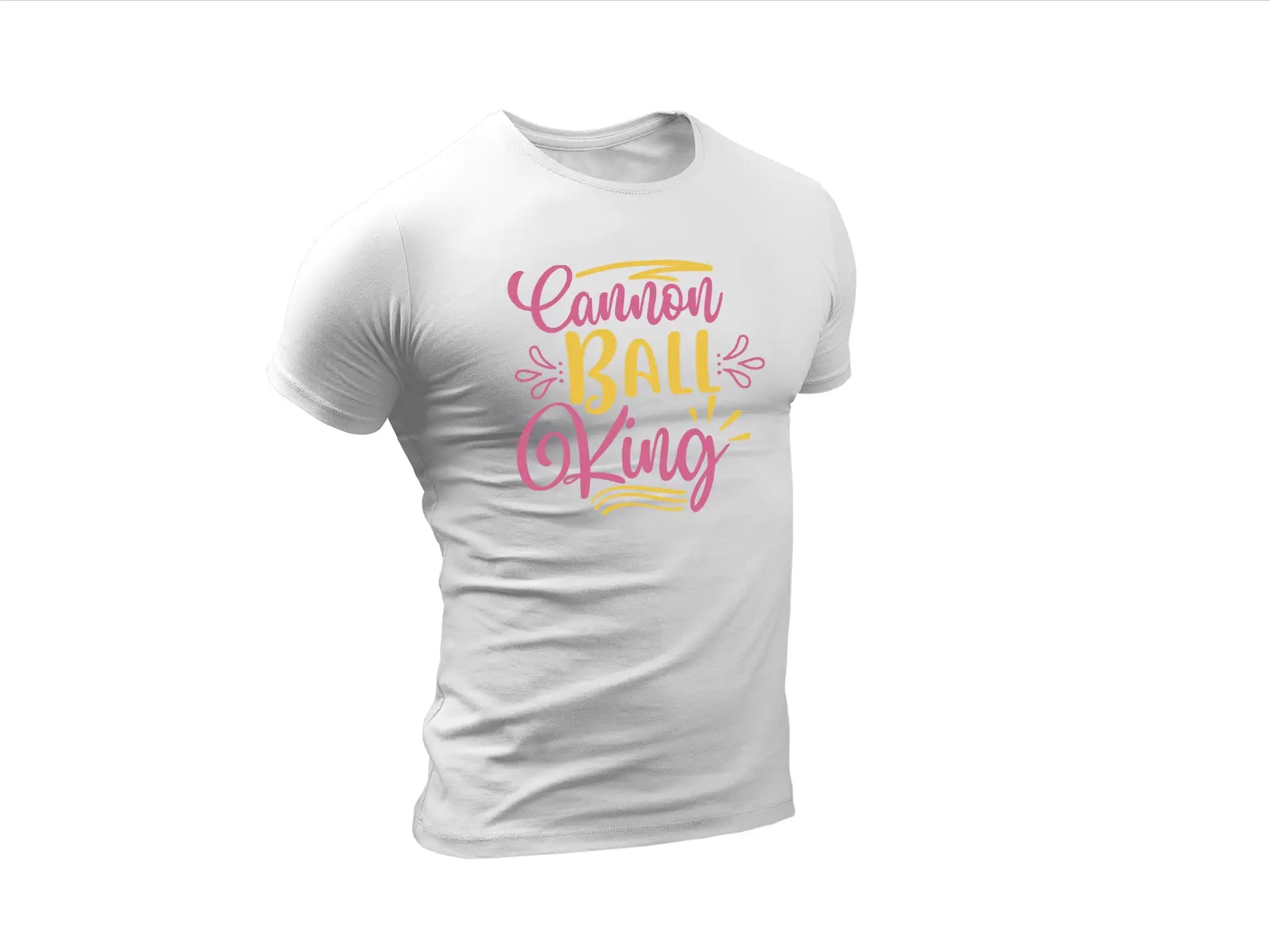 Pink & Yellow Cannon Ball King SVG - Huge Summer Design SVG