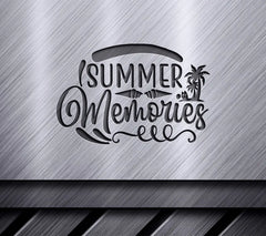 Summer Memories Pink & Yellow SVG Design Design SVG