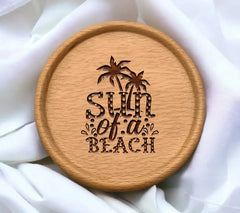 Sun of a Beach Palm Tree SVG - Huge Summer Design SVG