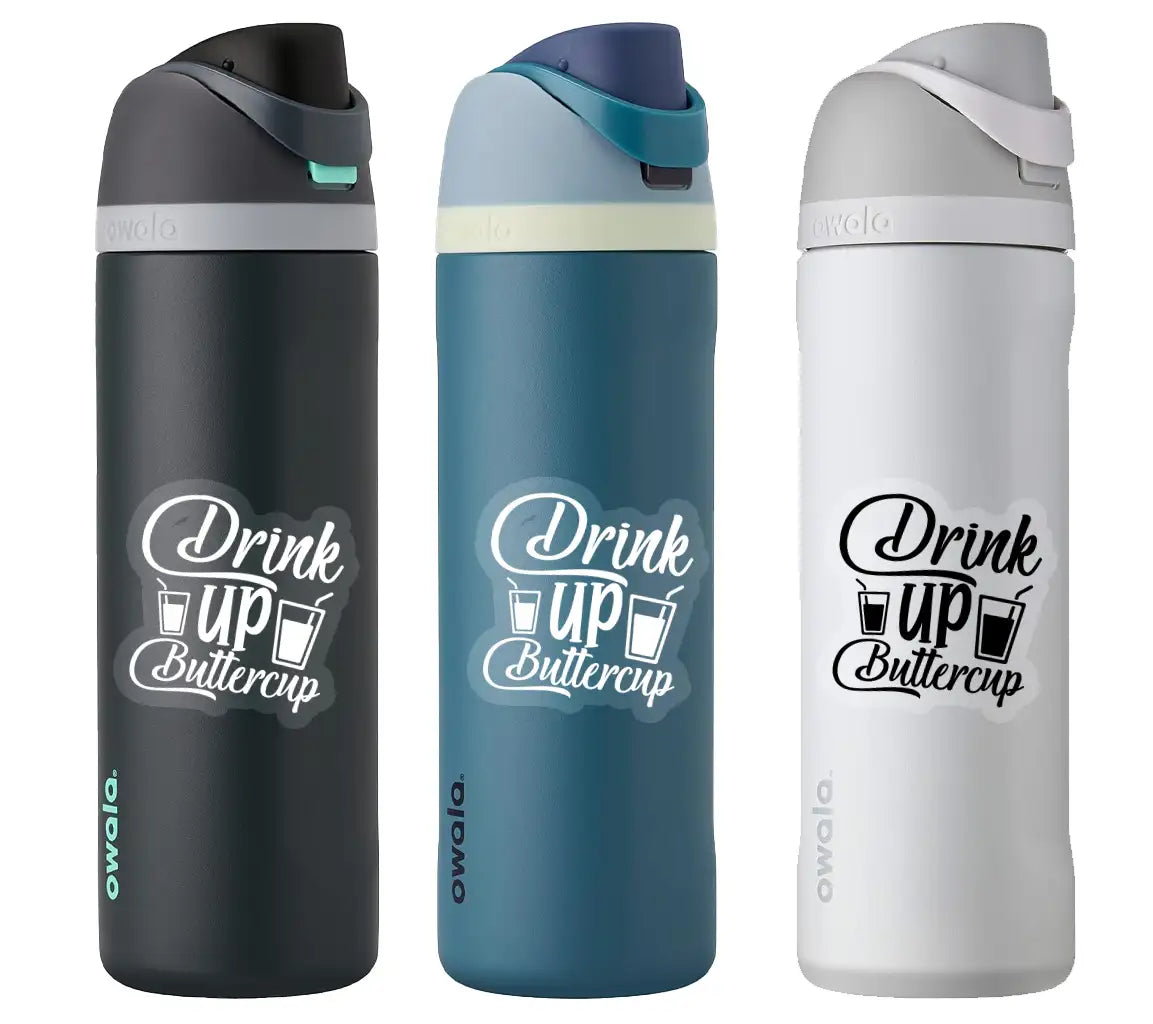 Drink Up Buttercup  SVG Design - Huge Water Tracker SVG