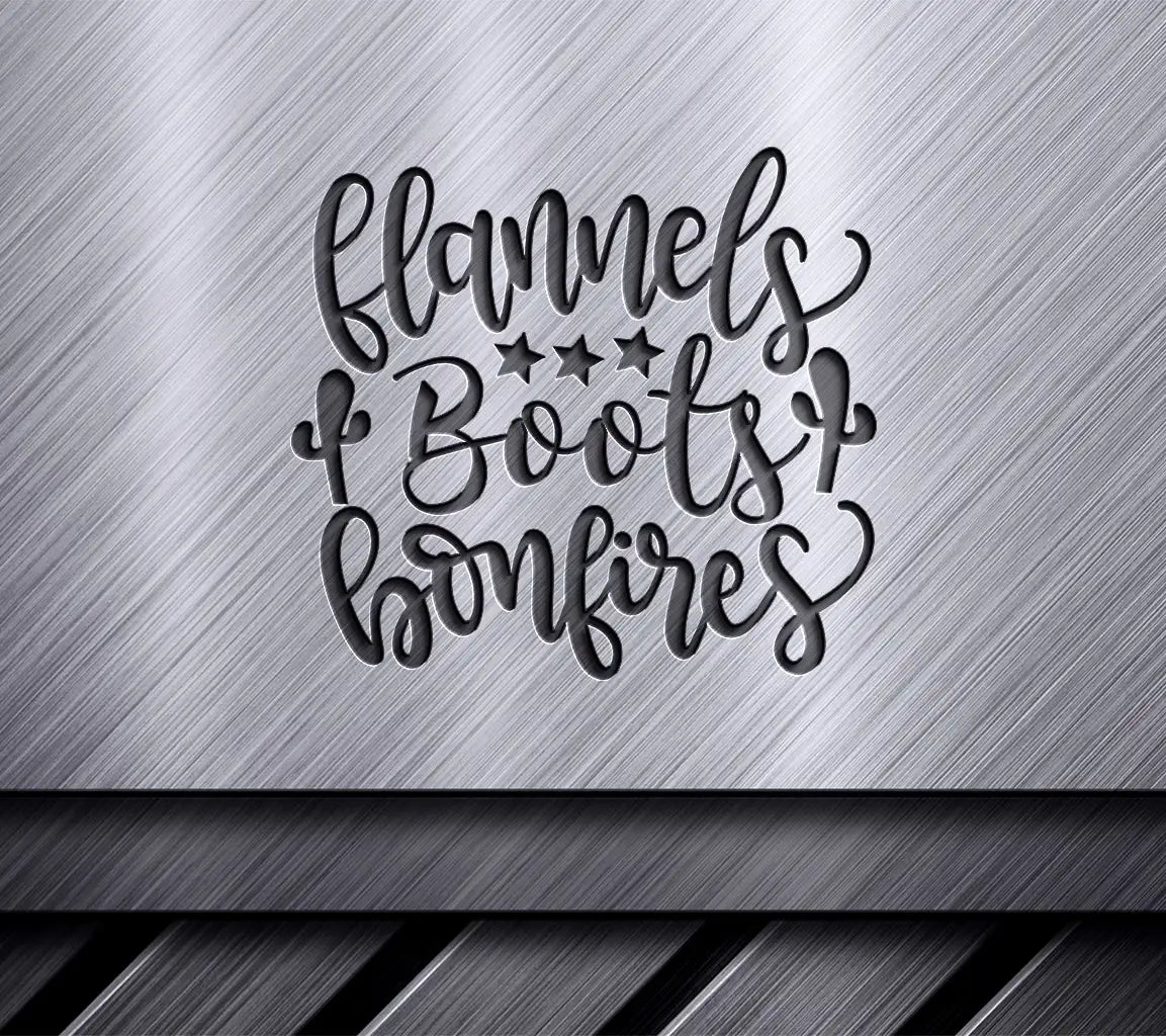  Flannels Boots Bonfires SVG - Western Design SVG