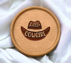 Little Cowgirl Black Cowboy Hat SVG Cut File SVG