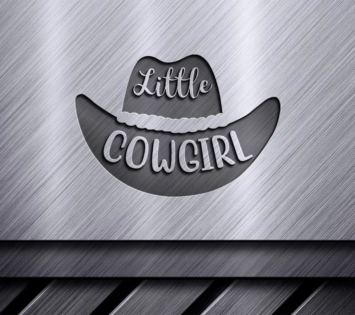 Little Cowgirl Black Cowboy Hat SVG Cut File SVG