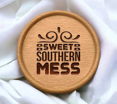 Sweet Southern Mess SVG -  Sign Design SVG