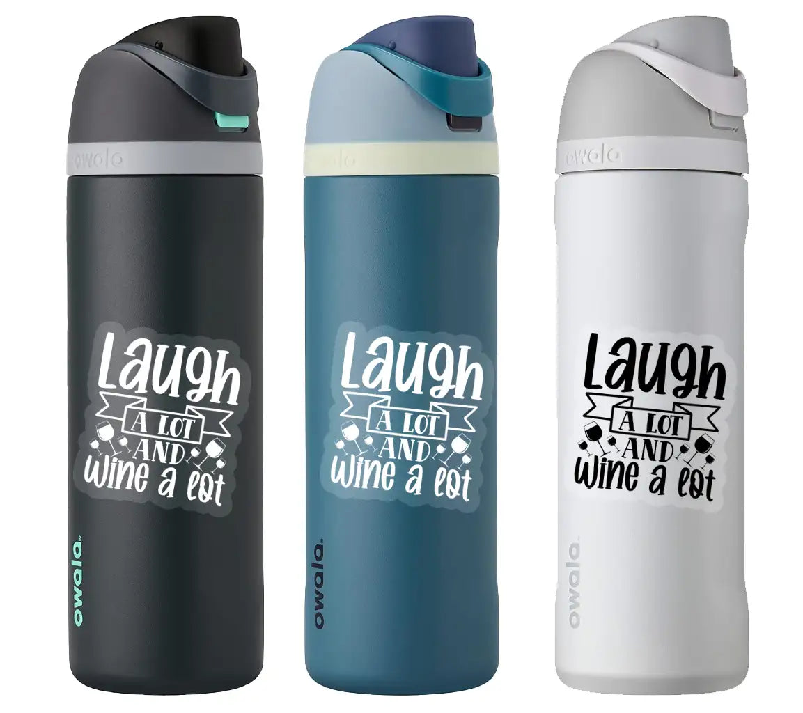 Laugh & Wine SVG - Huge Wine Bag Design SVG