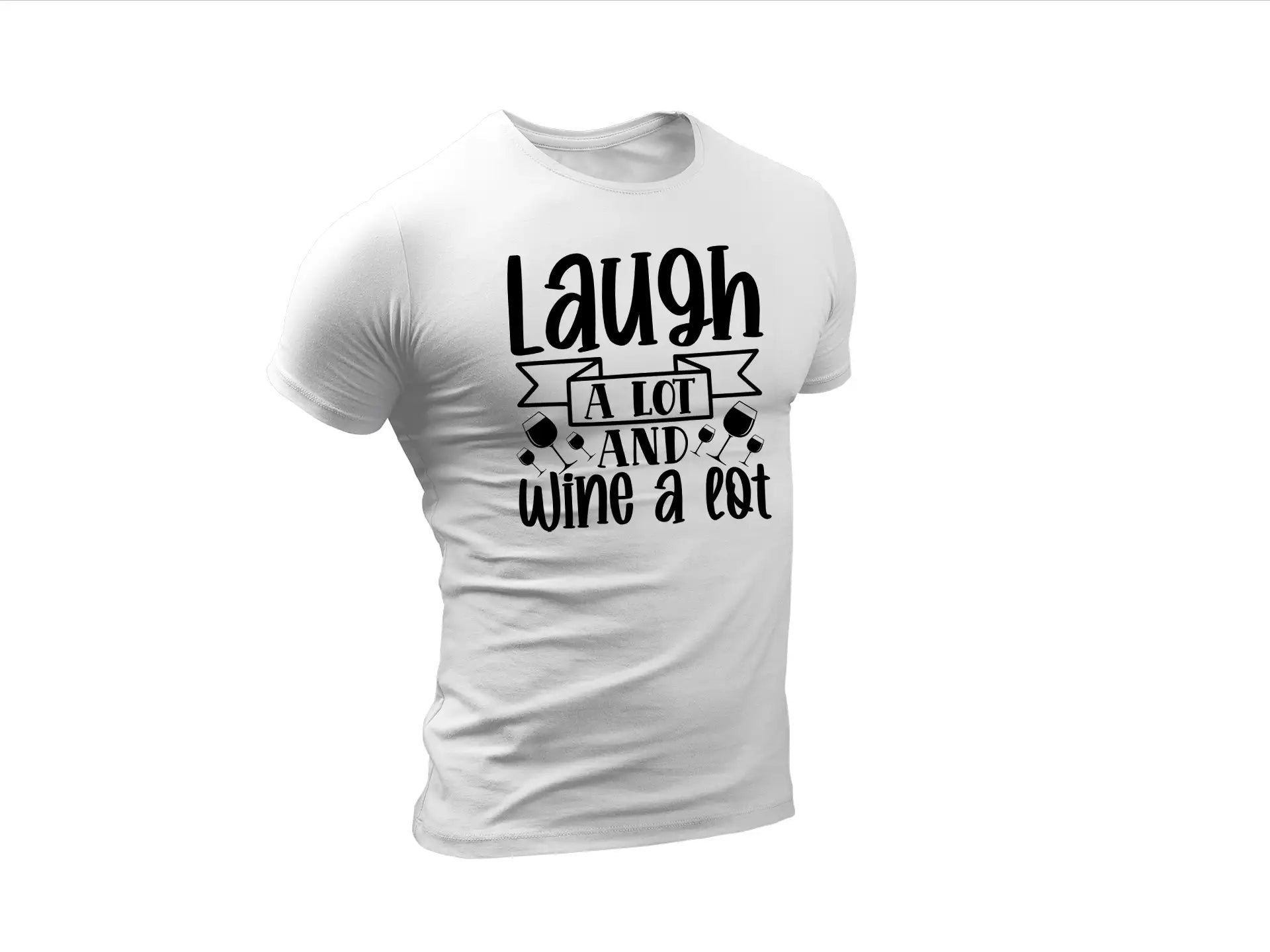 Laugh & Wine SVG - Huge Wine Bag Design SVG