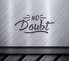 No Doubt SVG Cut File - Black on White Background SVG