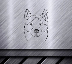 Husky Face SVG -  Outline Clipart SVG