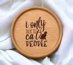 I Only Talk To Cats People SVG Design - Funny Cat Lover Graphic SVG