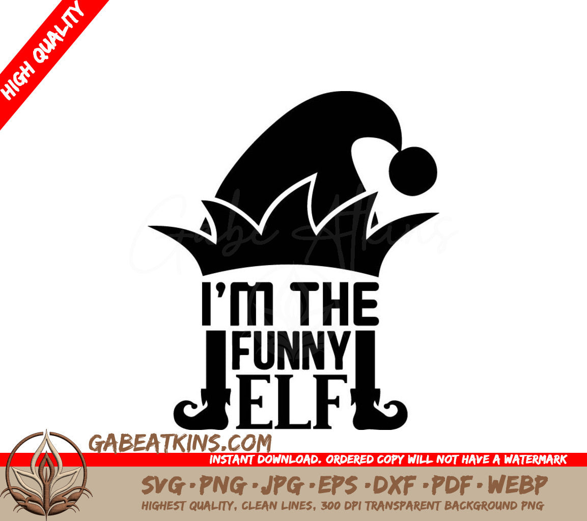 Funny Elf Hat SVG -  Design SVG