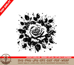 Inky Rose Digital Product SVG