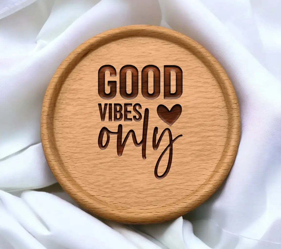 Good Vibes Only SVG - Inspirational Heart Design SVG