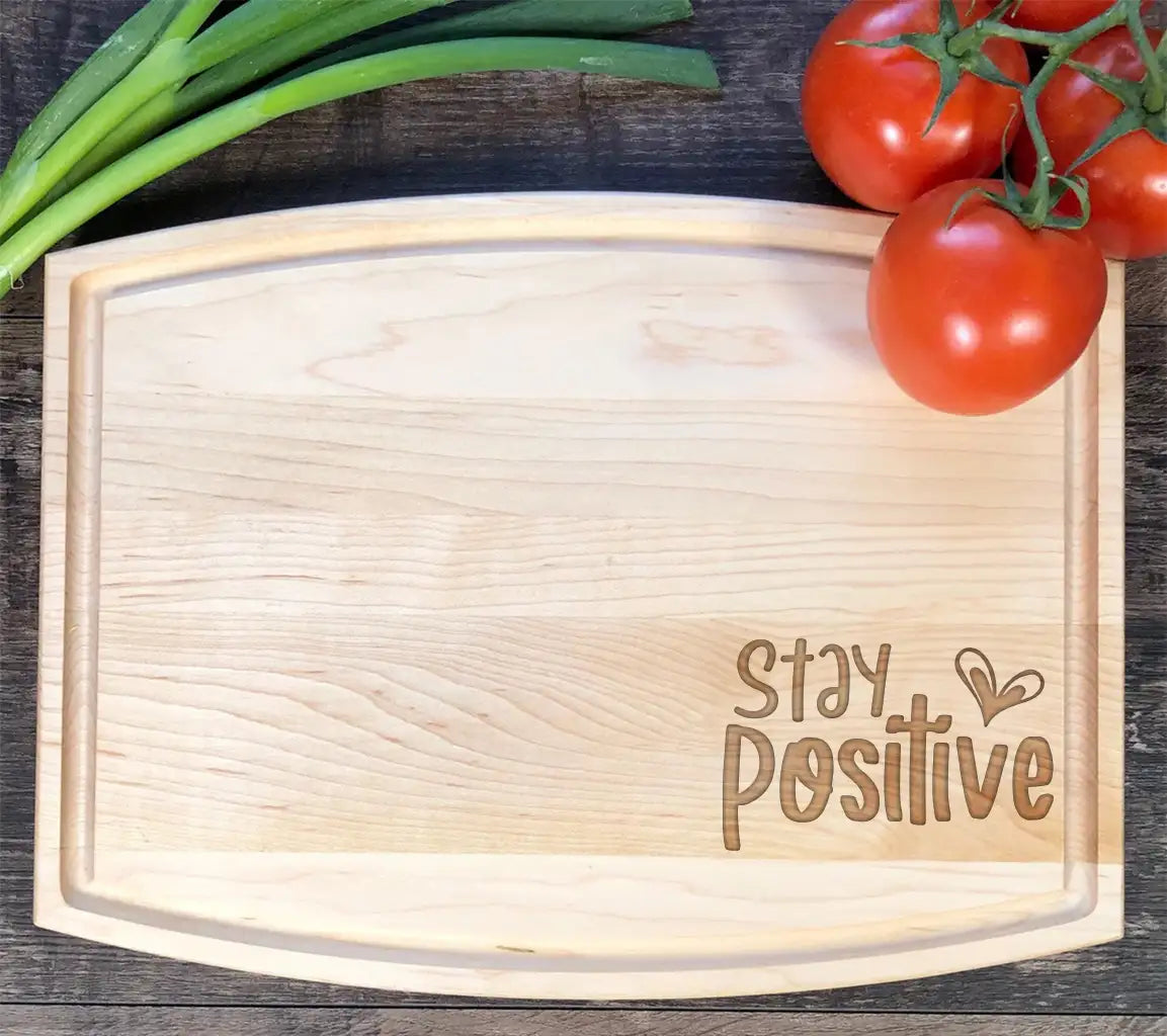 Stay Positive Heart SVG -  Inspirational Design SVG