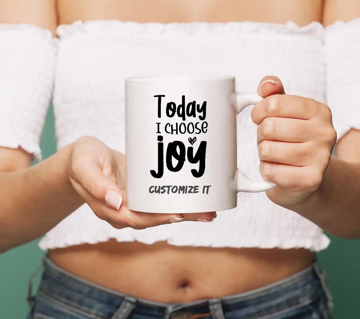 Today I Choose Joy  Heart SVG - Inspirational Quote Design SVG