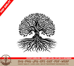 Intricate Tree SVG - Digital Product file in various formats