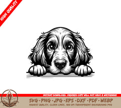 Irish Setter Peeking SVG - Digital Product in Multiple Formats