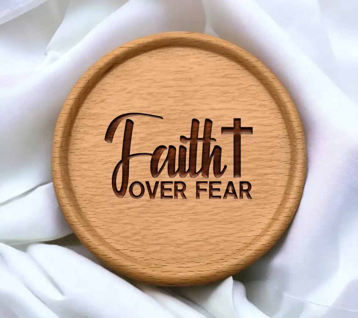 Faith Over Fear SVG -  Cross Design Design SVG