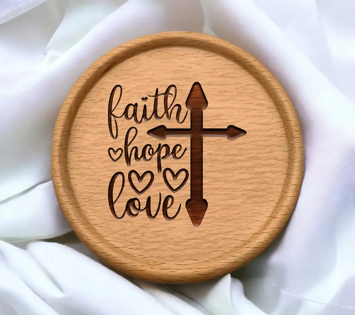 Faith, Hope, Love Cross SVG Design SVG