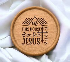 In This House We Love Jesus SVG Design SVG