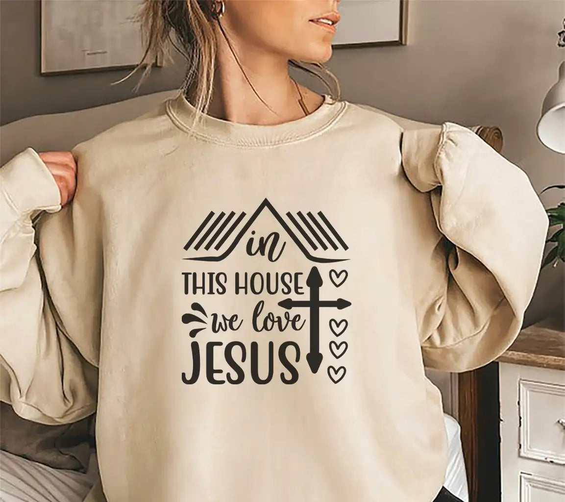 In This House We Love Jesus SVG Design SVG