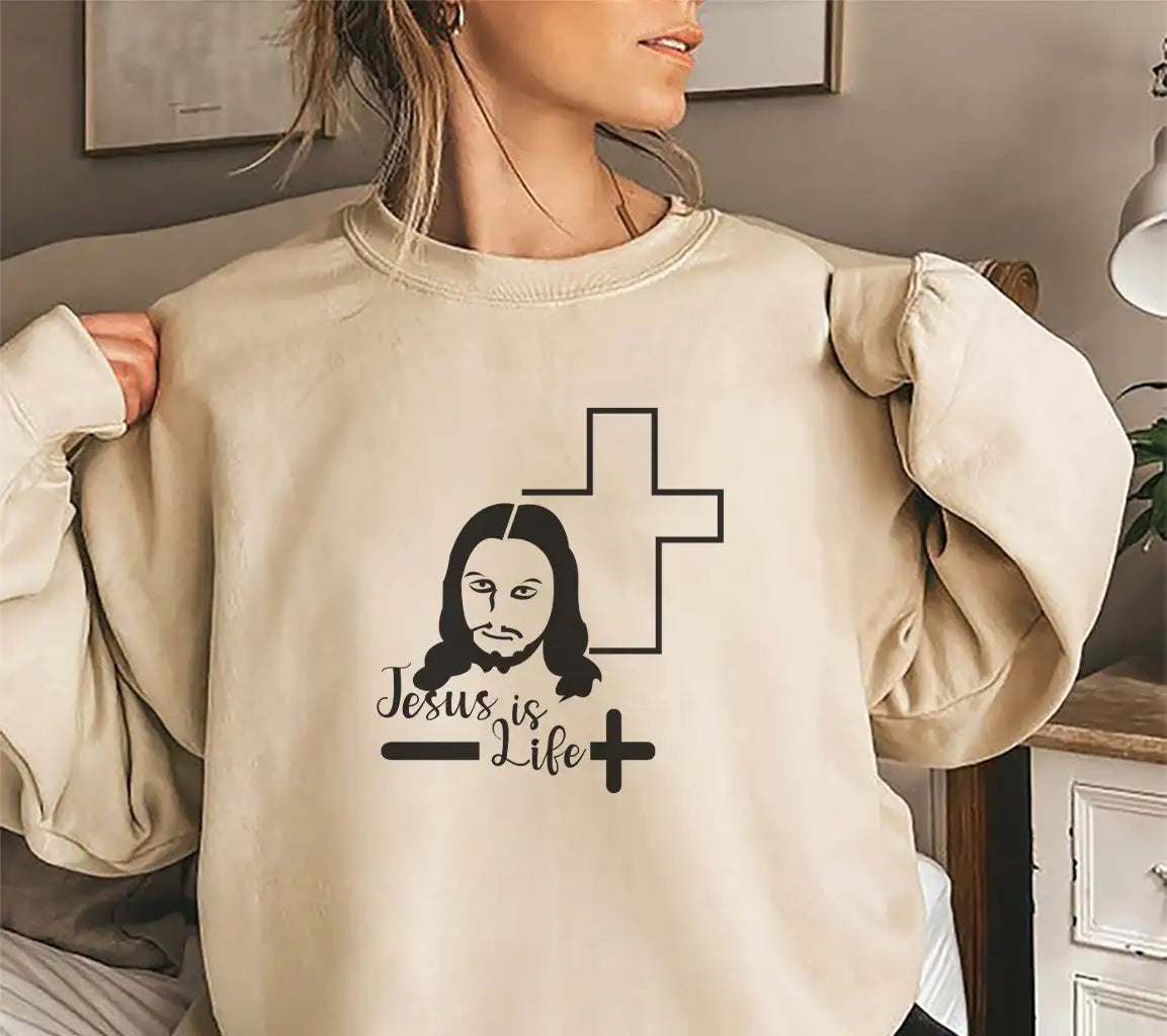  Jesus Is Life SVG Design - Christian Art SVG