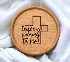 Leave The Judging To Jesus Cross SVG Design SVG