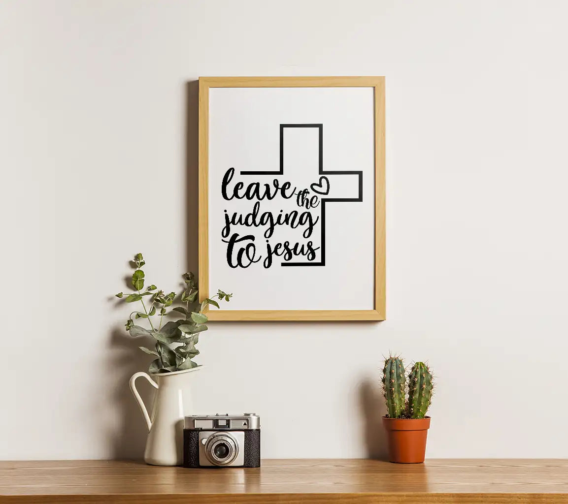 Leave The Judging To Jesus Cross SVG Design SVG