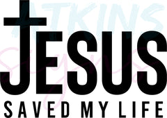 Jesus Saved My Life SVG | Hallelujah Bible Verse SVG PNG EPS DFX JPG PDF WEBP for Cricut Silhouette