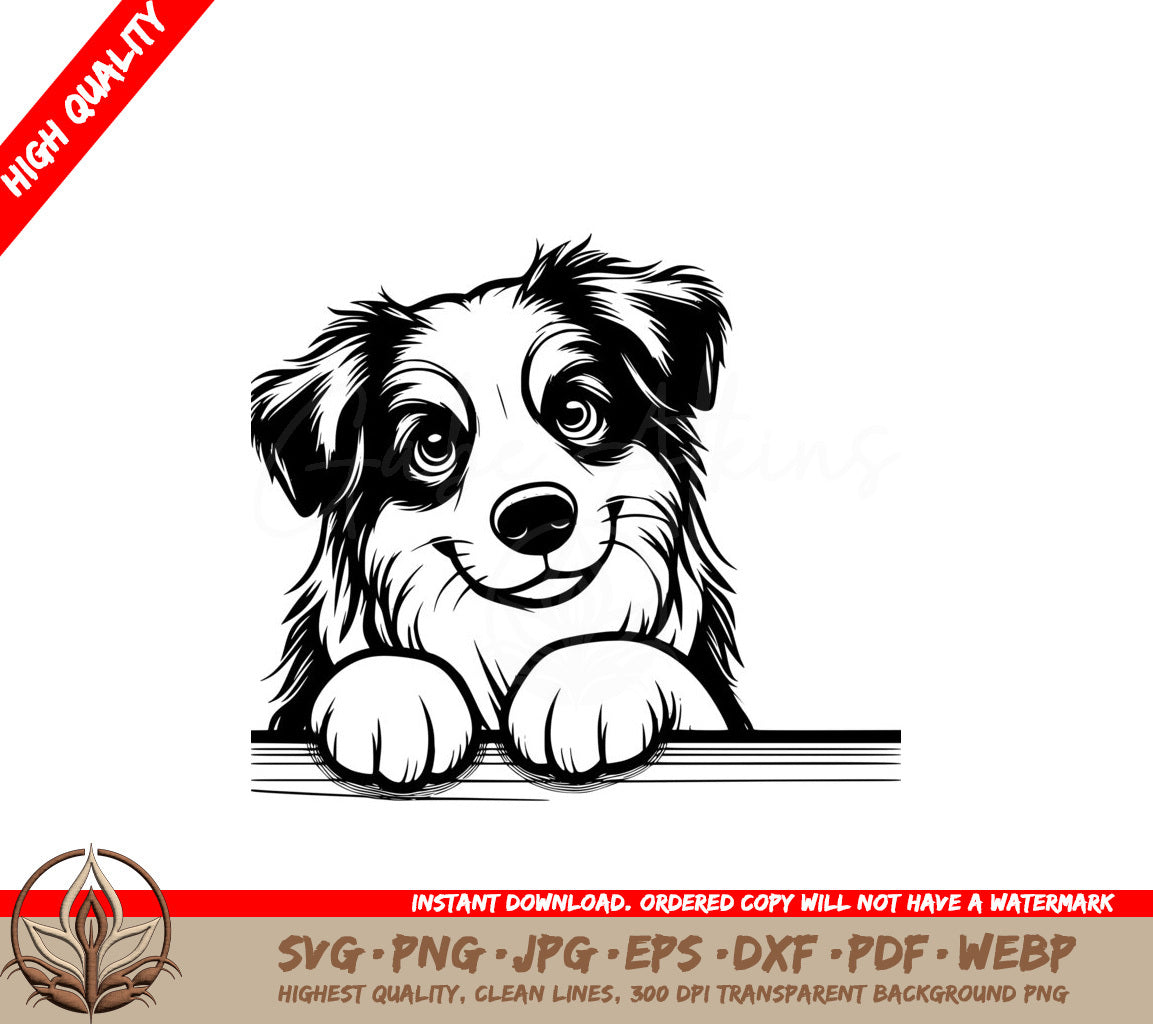 Joyful Aussie Shepherd SVG – Digital Product in Multiple Formats