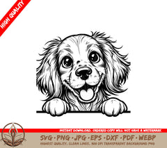 Joyful Brittany Spaniel SVG File