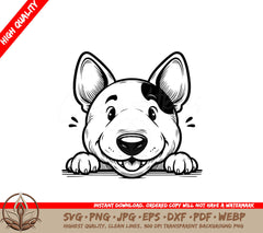 Joyful Bull Terrier Paws SVG - Flexible File Formats