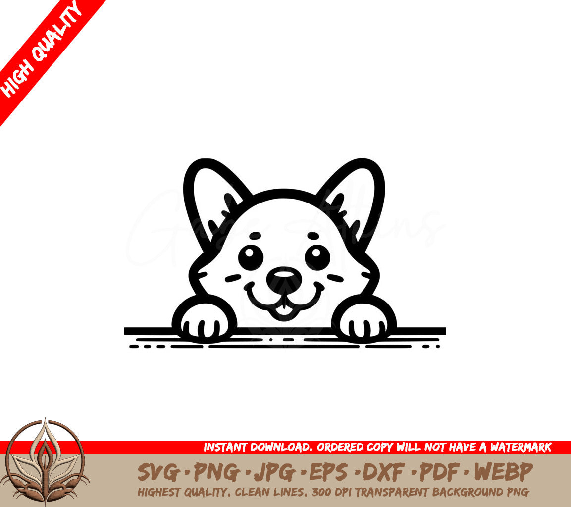 Joyful Corgi Pal SVG - Digital Product in Multiple Formats