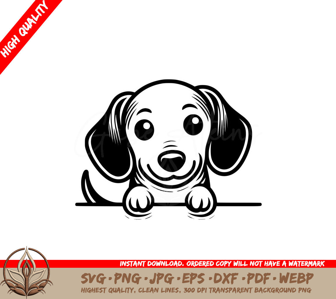 Joyful Dachshund Grin SVG - Digital Product with Multiple Formats