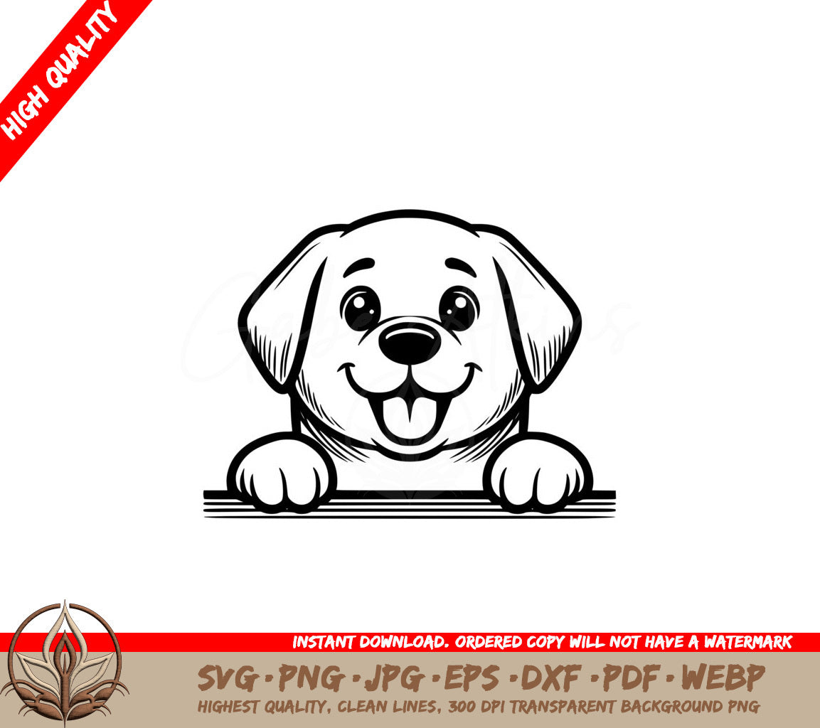 Joyful Labrador Retriever SVG - Digital File in Multiple Formats