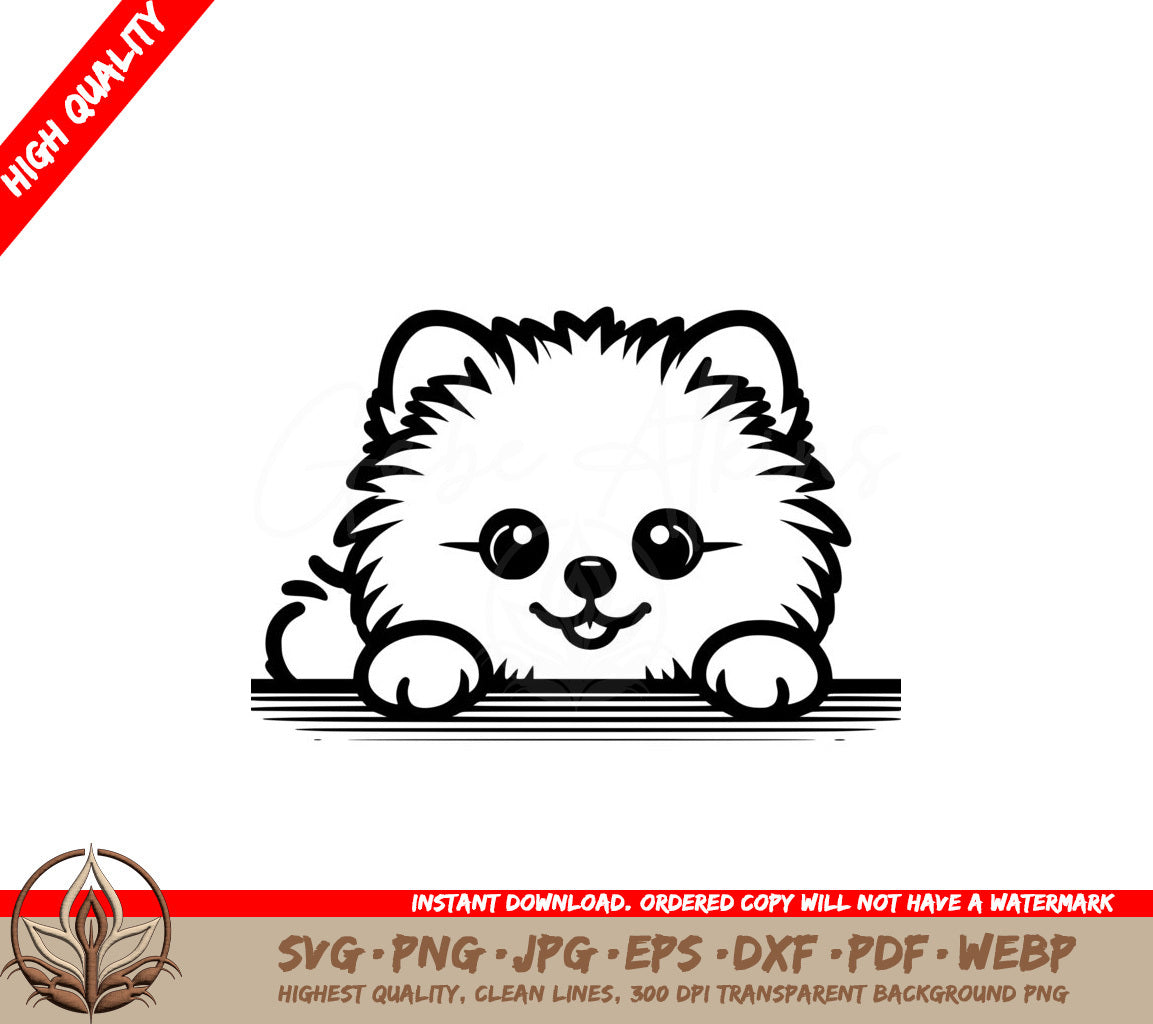 Joyful Pom Peek Digital Product - SVG