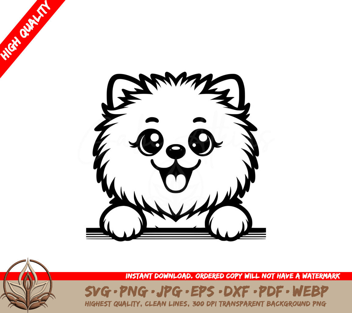 Joyful Pomeranian SVG - Digital Product in Various Formats