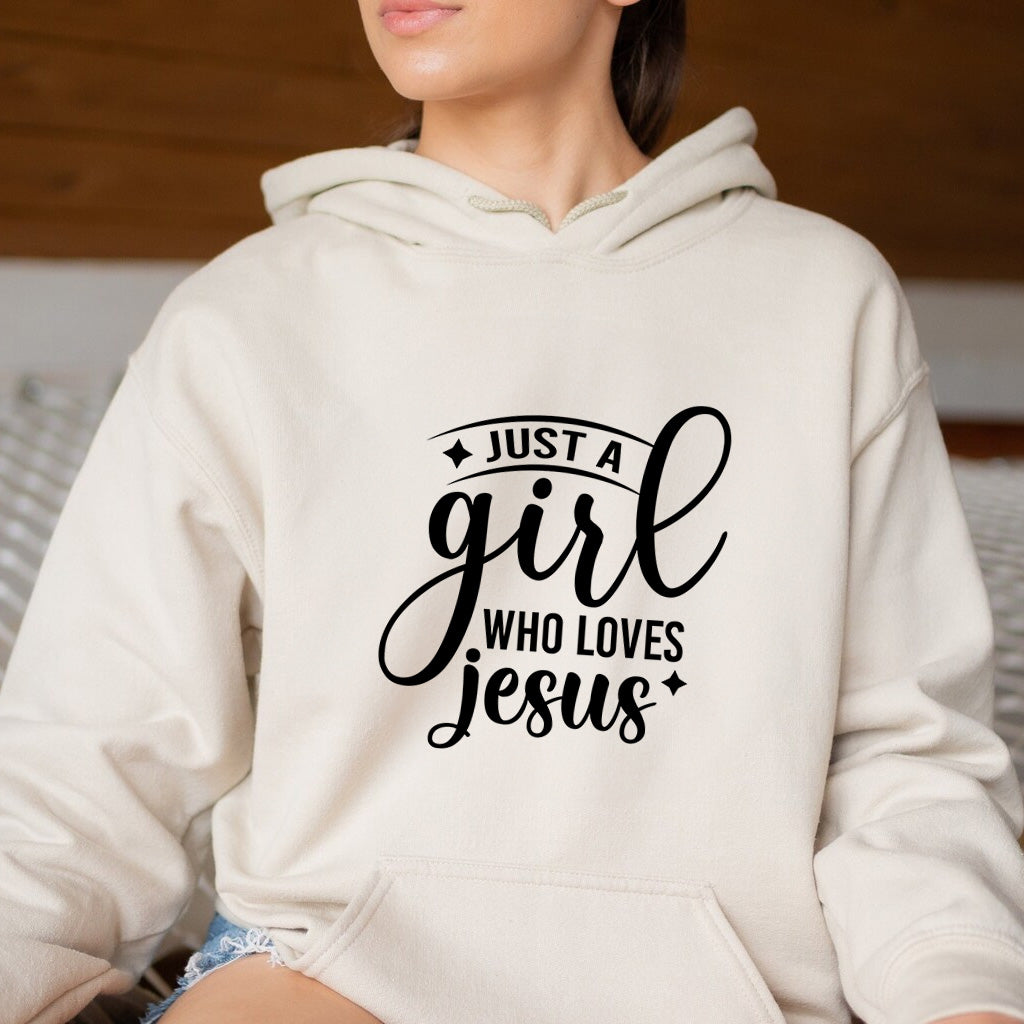 Just a Girl Who Loves Jesus SVG | Christian Girl Jesus Faith Quotes Bible Verse SVG Cut File