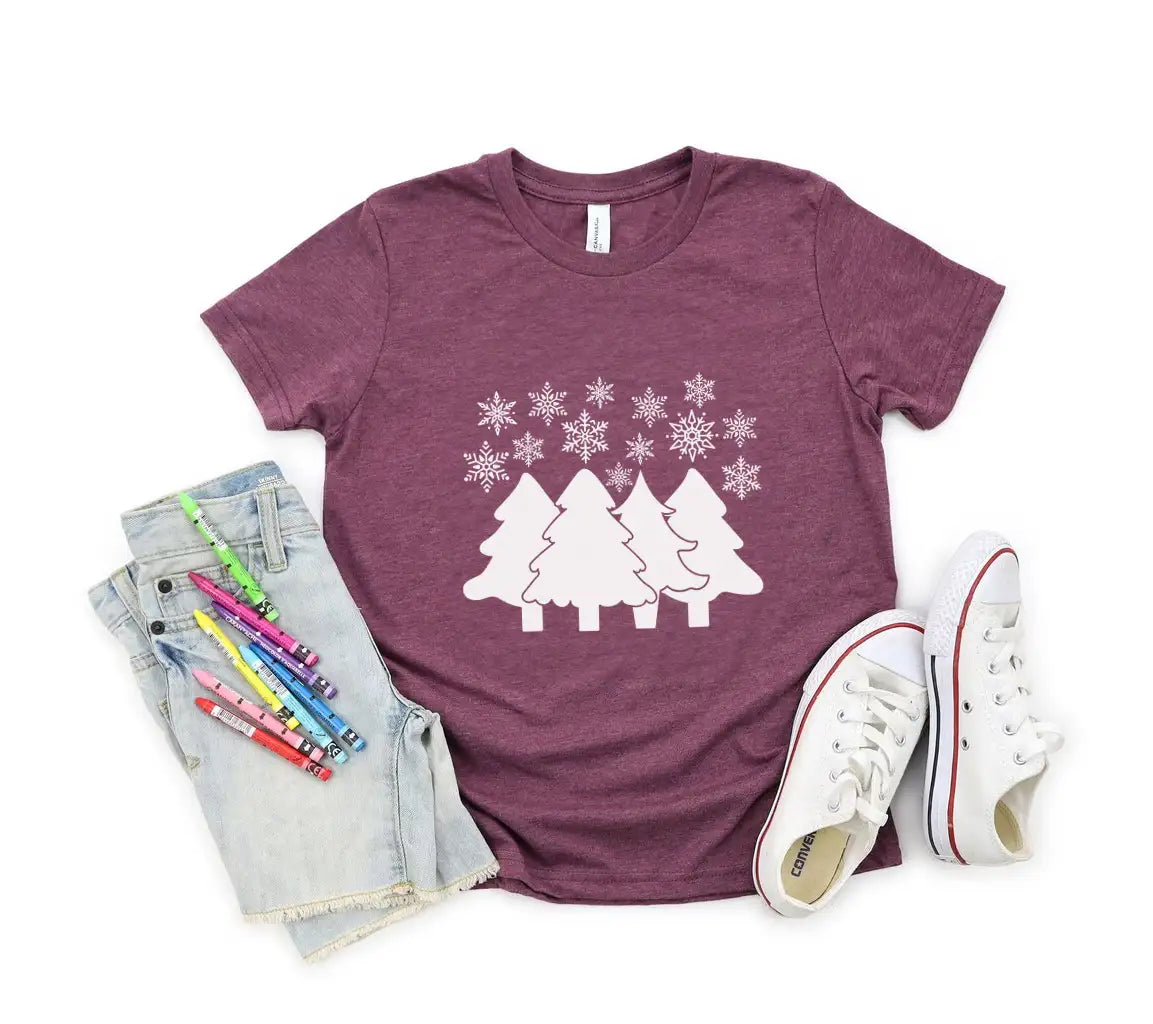 Kawaii Christmas Trees & Snowflakes SVG Bundle - 8 Designs SVG