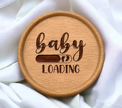 Baby Loading SVG -  Sign with Loading Bar & Footprints SVG