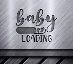 Baby Loading SVG -  Sign with Loading Bar & Footprints SVG