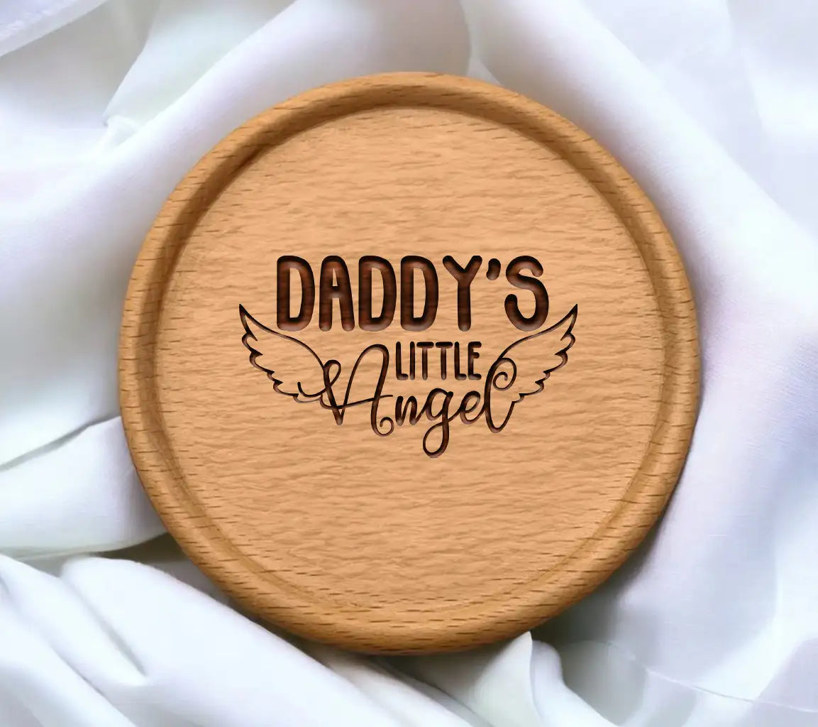 Daddys Little Angel  Wings SVG SVG