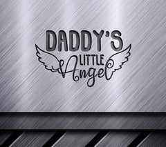 Daddys Little Angel  Wings SVG SVG