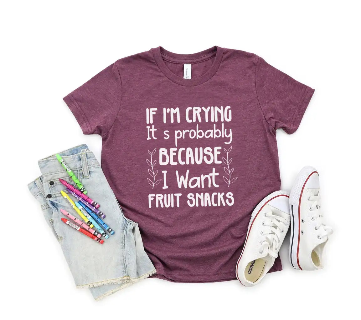 Im Crying for Fruit Snacks SVG - Funny Kids Design SVG