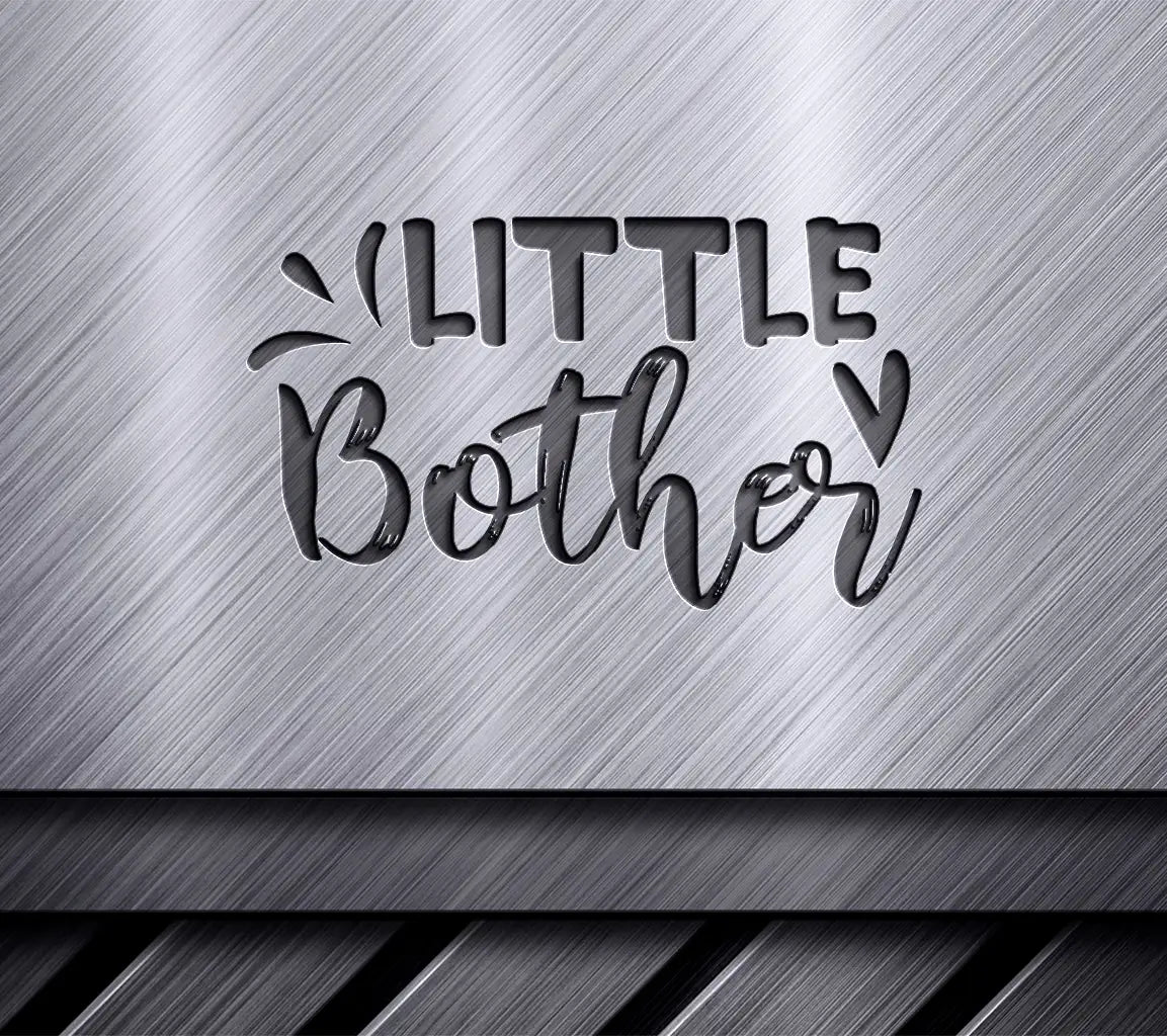 Little Brother SVG Design -  on White Background SVG