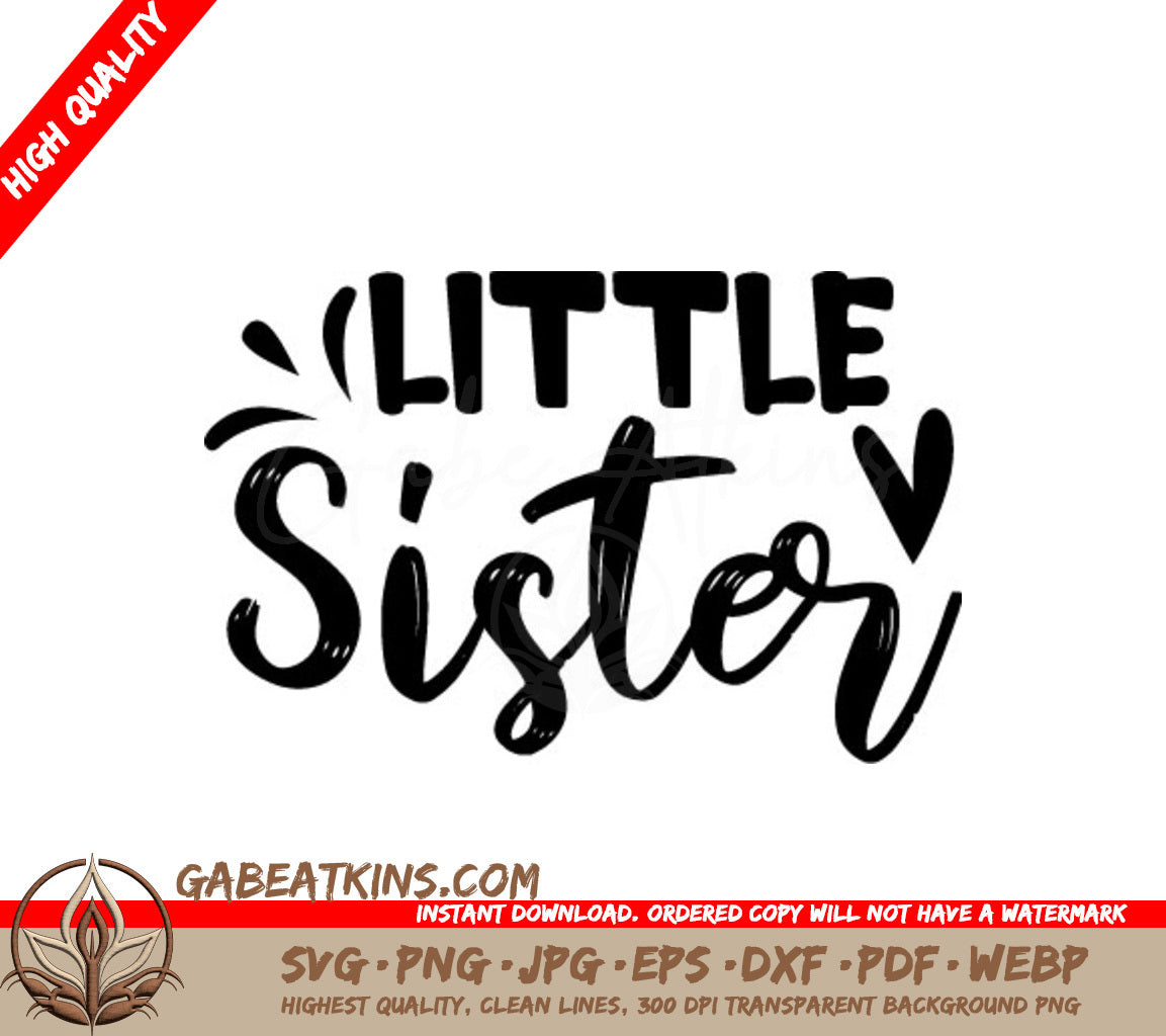  Little Sister Design SVG Design SVG