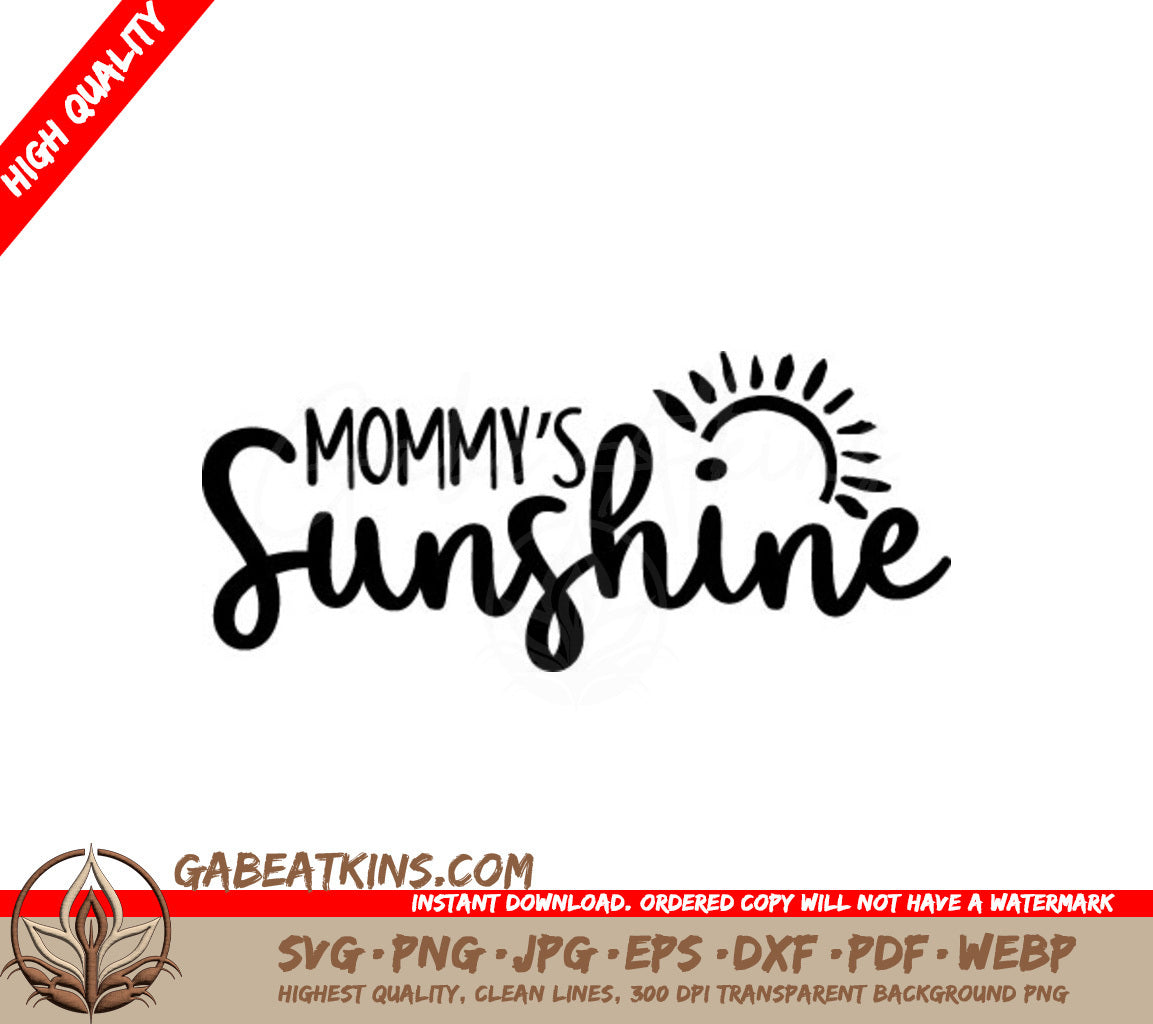 Mommys Sunshine SVG -  Sun Design Design SVG