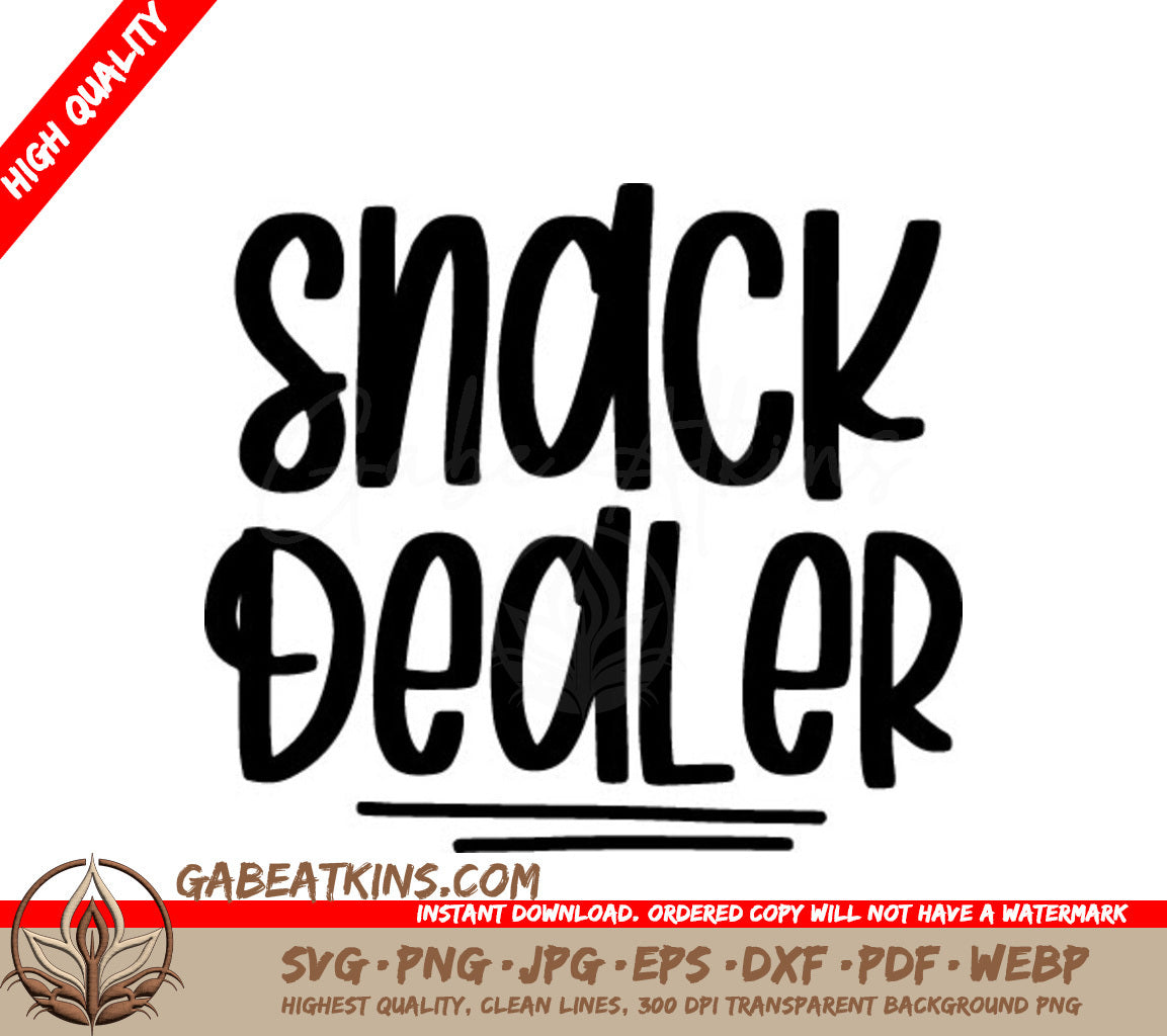  Snack Dealer Design SVG - Kids Snack Design SVG