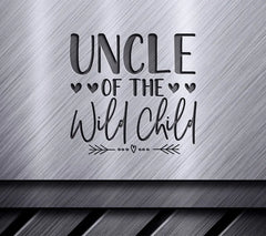 Uncle of the Wild Child SVG - Kids Design with Hearts & Arrows SVG