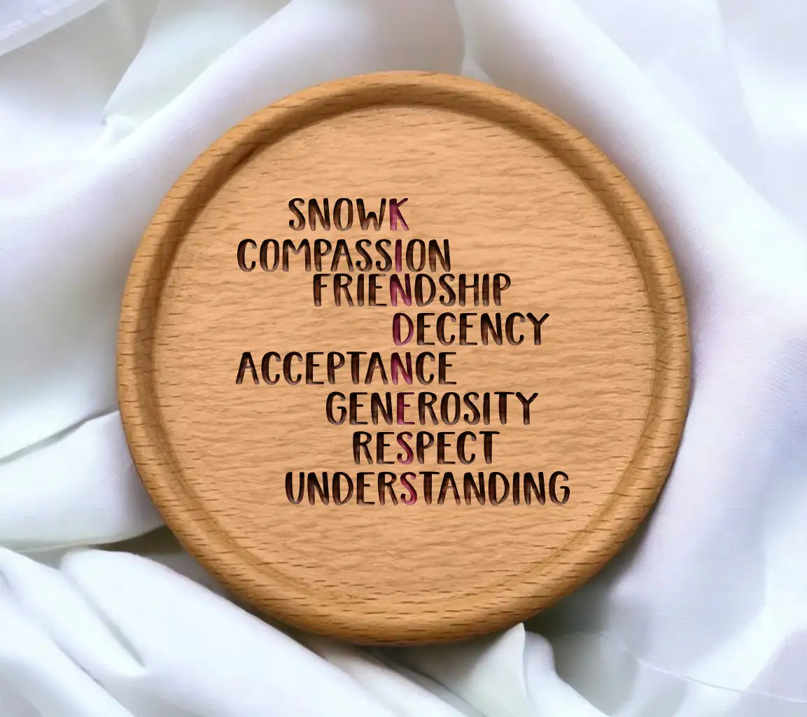 Kindness, Compassion & Friendship SVG Design - Acceptance, Understanding & Decency SVG